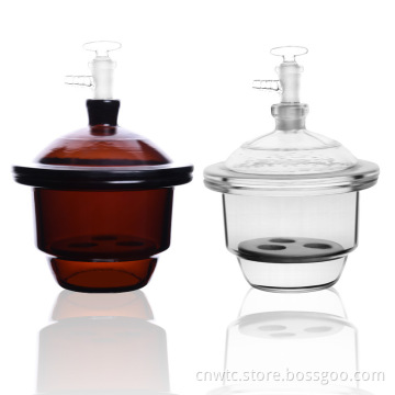Transparent Clear Glass Desiccator with Porcelain Plate: Your Ultimate Solution for Effective Dehydration and Vacuum Storage